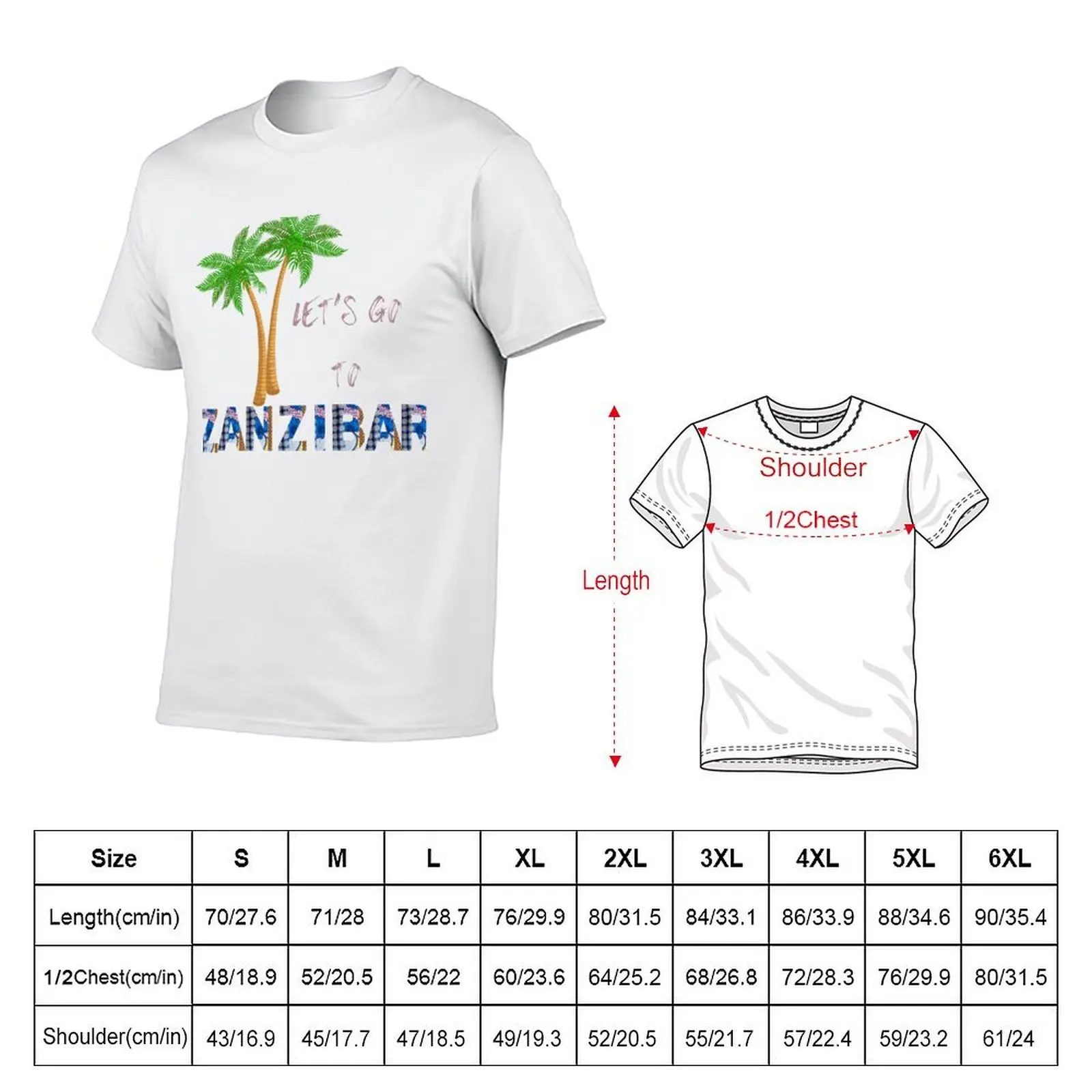 zanzibar T-Shirt funny t shirts cotton anime t shirts for man T-Shirt