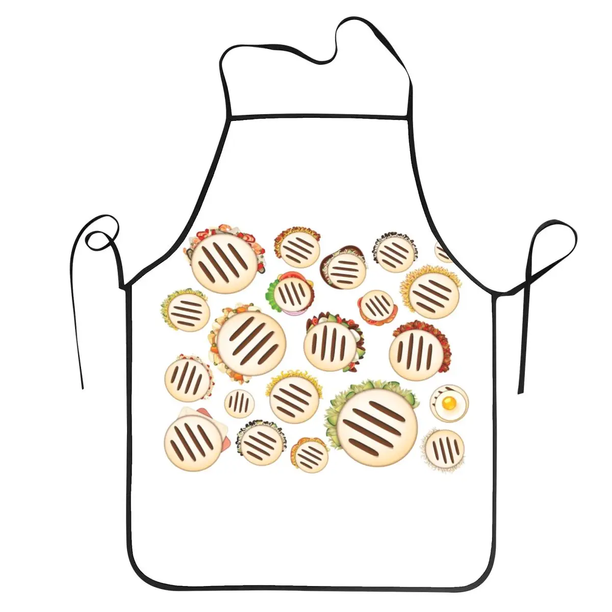 Arepas Pattern Venezuela Apron Chef Cooking Tablier Waterproof Bib Kitchen Cleaning Pinafore for Women Men Gardening