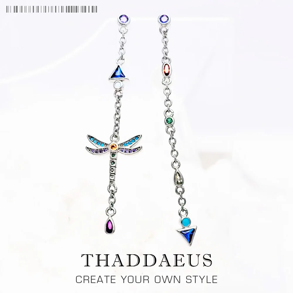 

Серьги играют в цвет стрекозы, европейские легкие ювелирные изделия для женщин, летний брендовый новый подарок из стерлингового серебра 925 пробы