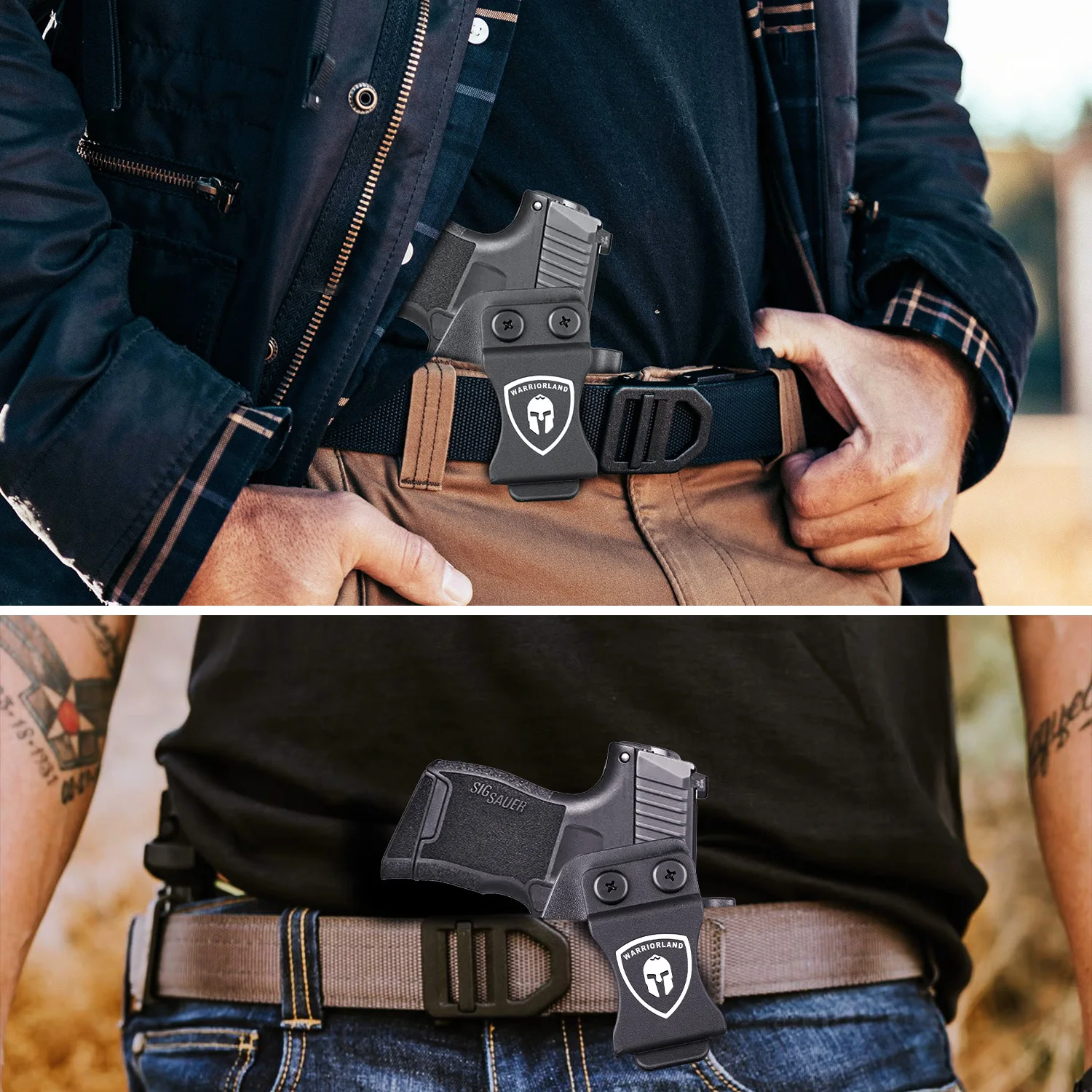 P365 TLR6 Holster IWB Kydex Holster Optic Cut Fit P365/P365X/P365 SAS/P365XL w/TLR-6, Inside Waistband Concealed Carry Holster