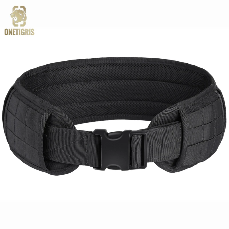 ONETIGRIS Tactical Battle Belt - MOLLE Belt Quick Release Padded Patrol Belt Airsoft Belts for Men