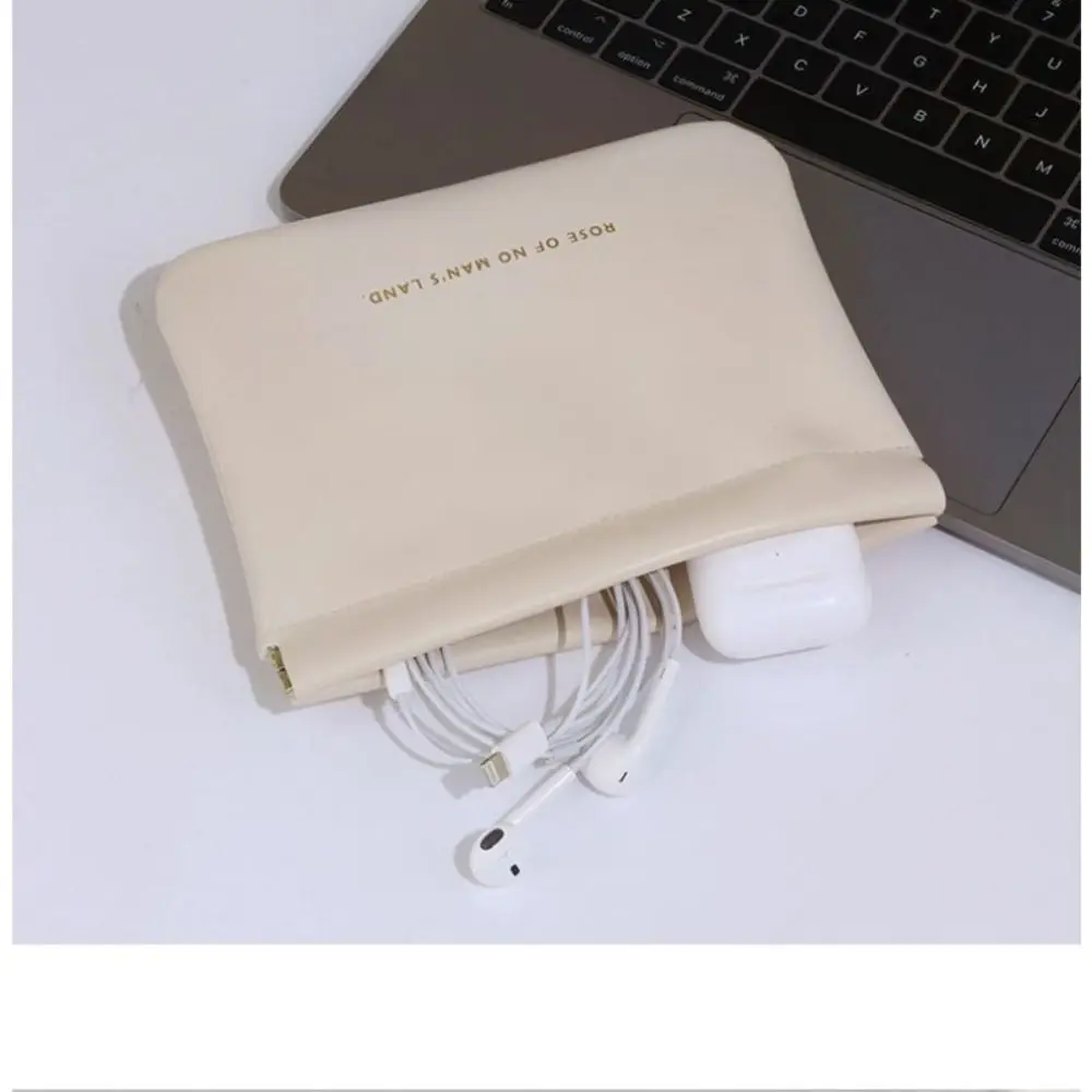 Fashion Simple Lipstick Makeup Bag Portable Mini Jewelry Handbag PU Travel Key Small Bags Women Girls