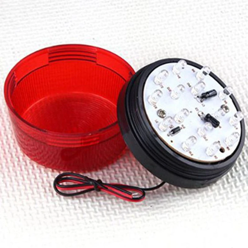 2X 12V Alarm Led Flashing Strobe Light for Home Security Alarm System Red