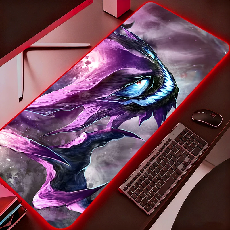 

Коврик для мыши RGB с подсветкой, большой, для ПК, геймеров, с изображением Покемона Пикачу, игровые аксессуары, светодиодный коврик для мыши, коврик для клавиатуры, настольный коврик, ковер