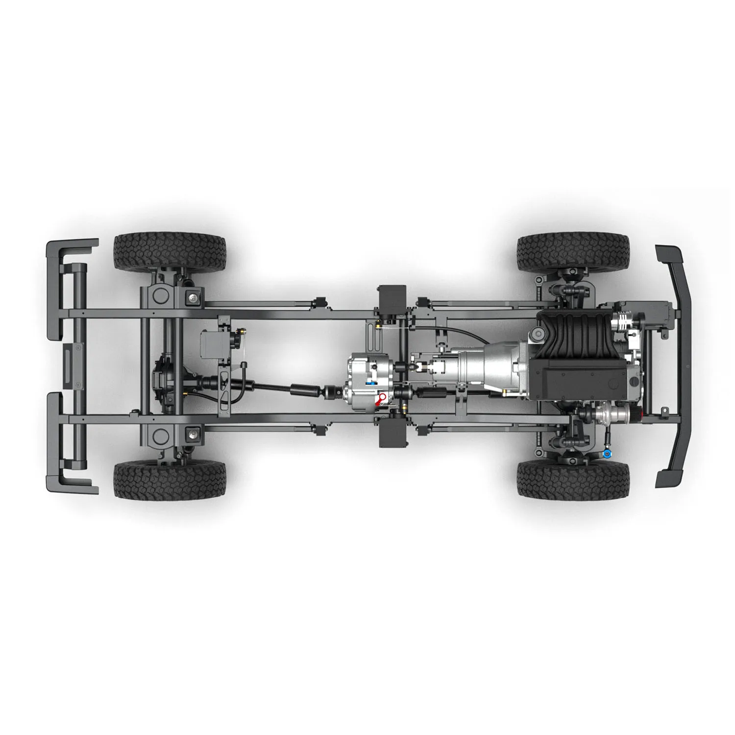 CAPO 1/8 W460 4WD RC Off Road Cars Vehicle KIT CNC Metal Body Car Shell Differential Locks Openable Doors 2-Speed Gearbox Gift
