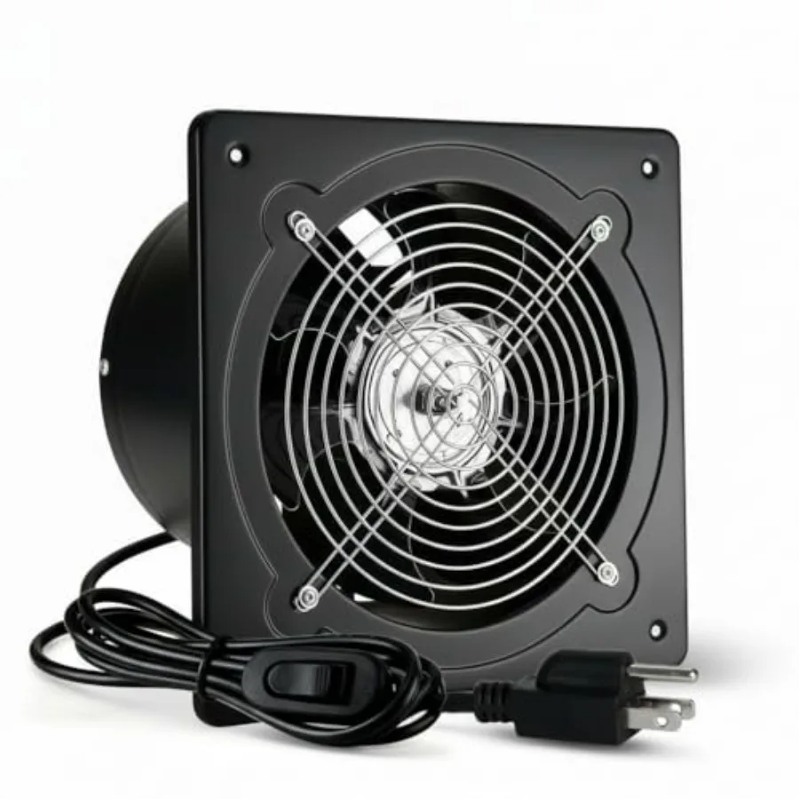 

Exhaust Fan with Switch 3 CFM PowerfulThrough Wall Exhaust Fan Potable Window Exhaust Fans Small Fume Extractor Ventilation Fan