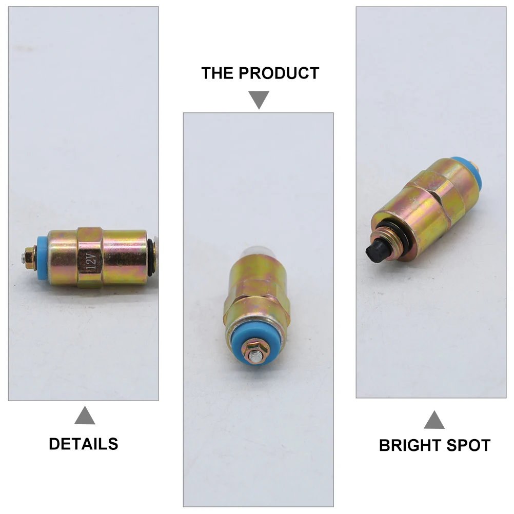 

Electric Solenoid Valve Copper Rubber Cut Off Stop Solenoid Auto Accessory Car Injection Pump Replacement