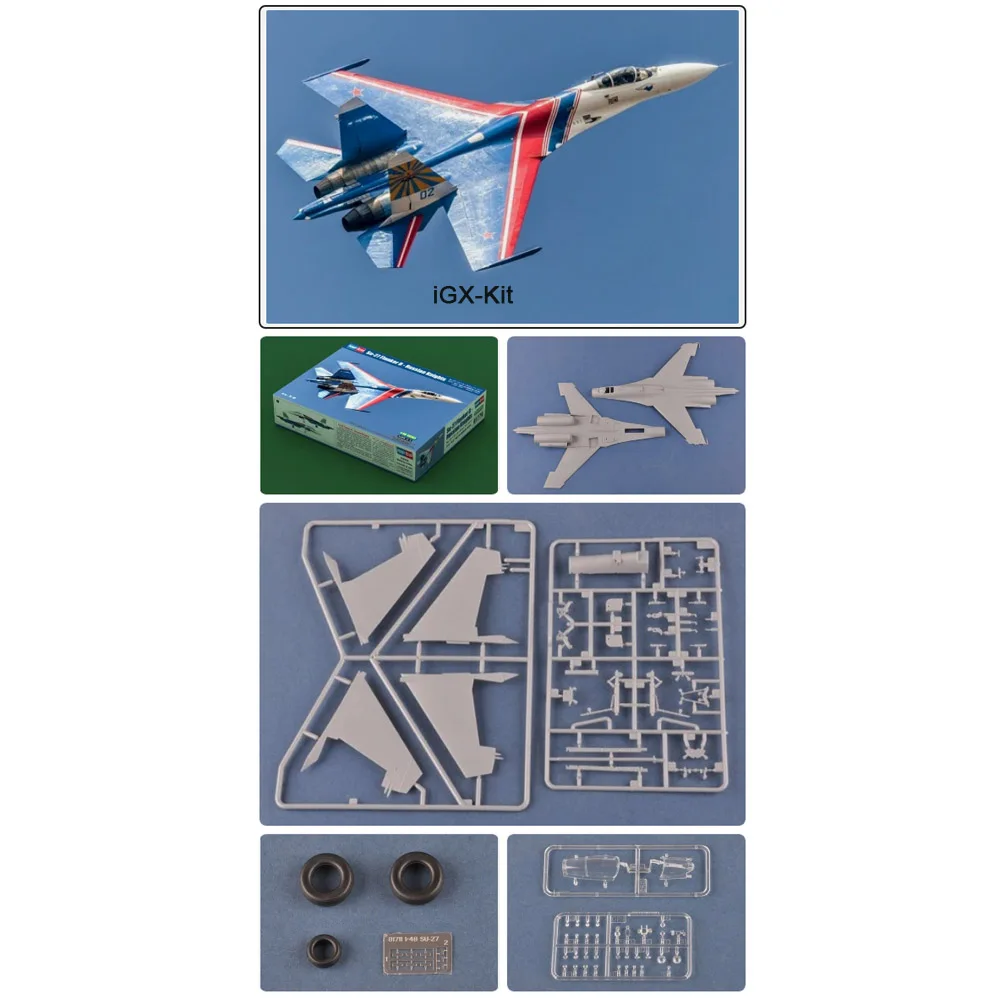 

HobbyBoss 81776 1/48 Scale Russian SU27 Su-27 Flanker B Fighter Plane Airplane Plastic Assembly Model Building Kit