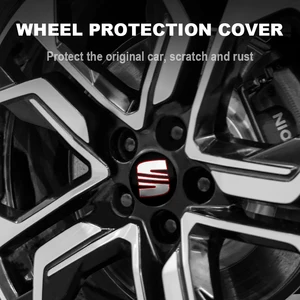 4PCS 56 + 60mm trung tâm bánh xe xe hơi Hub Auto Rim Cover Biểu tượng biểu tượng cho Leon Cupra MK1 MK2 IBIZA 6J 6F 1P 5F Thay đổi FR FR Change 12 Bánh xe trung tâm bán hàng chính - 7