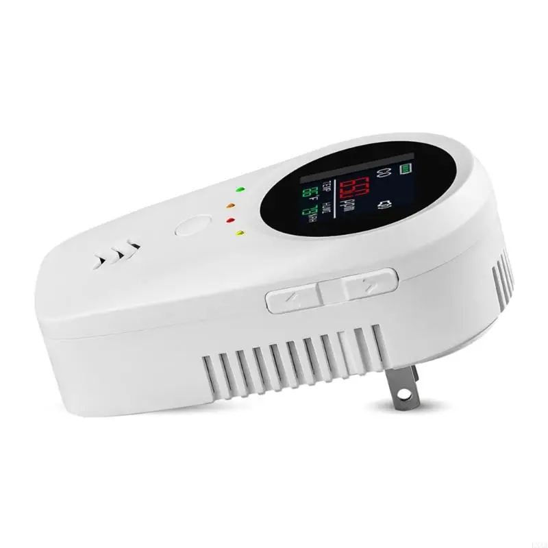 

LXAA Combustible Gas Alarm With Temperature Humidity Sensors Rechargeable Battery Backup For Kitchen Garage