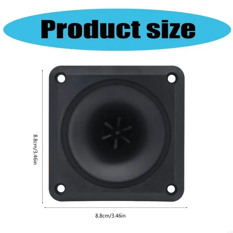 J1HD Clear Highs 3.5in Horn Square Square Speaker مع Construction ABS المتانة