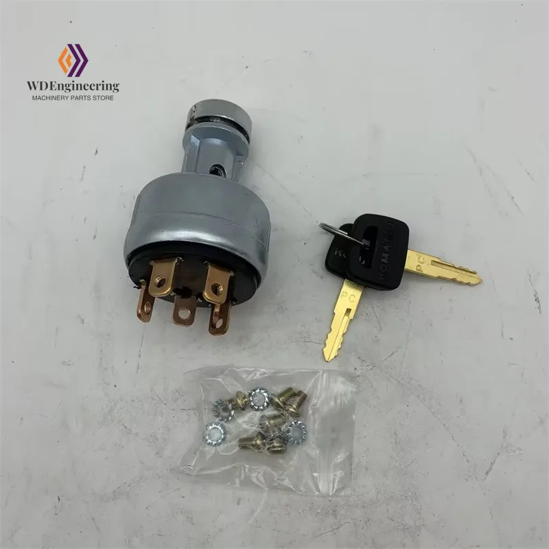 08086-50000 For Komatsu PC75UU-1 PC350-8 PC350LC-8 Ignition Switch with 2 key 08086-10000 08086-20000