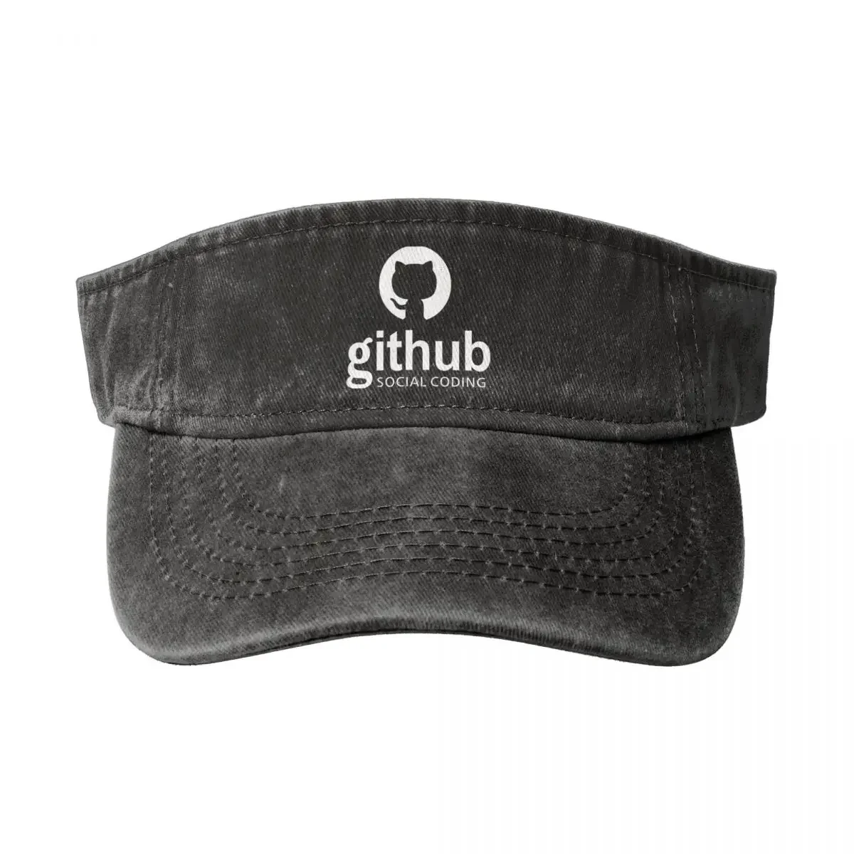 Github Social Coding Baseball Cap Sun Cap Sun Hats Visor Empty Top Sports Tennis Running Hats