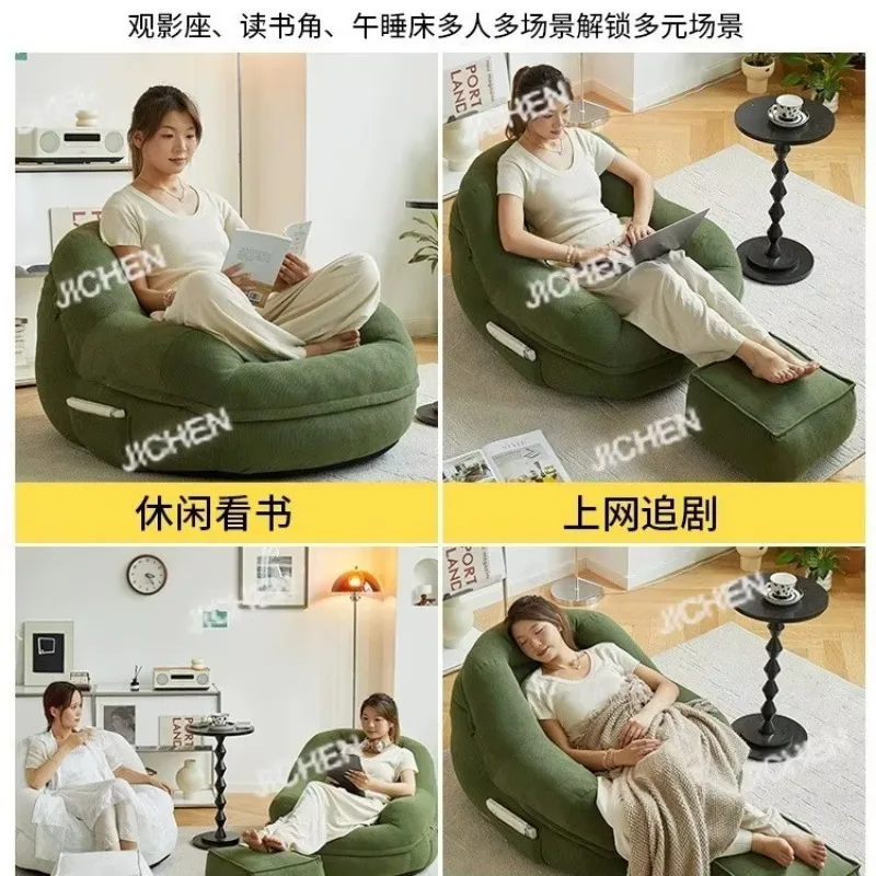 

Lazy Sofa Reclining And Sleeping Bedroom Single Small Sofa Small Balcony Living Room Reading Leisure Decompression Nest