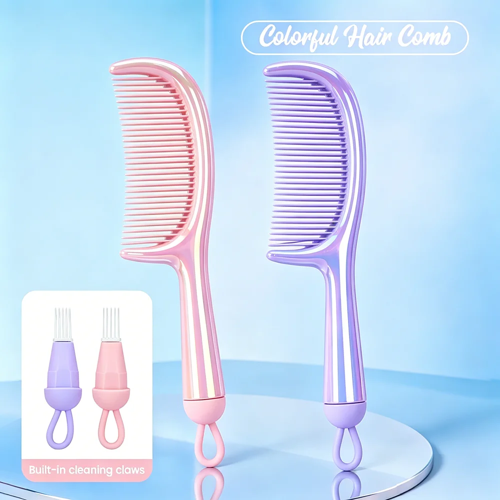 

Wide Teeth Detangling Hair Brush Large Head Massage Combs Anti-static Comb Salon Curly Hair Hairdressing Styling Hair-Brush