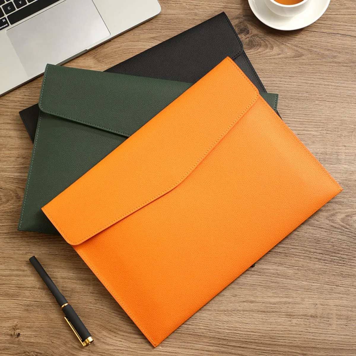 กระเป๋าเอกสารหนังเทียม, กระเป๋าข้อมูลธุรกิจ, แฟ้ม A4, อุปกรณ์การเรียนและสํานักงาน, กระเป๋าเก็บของ