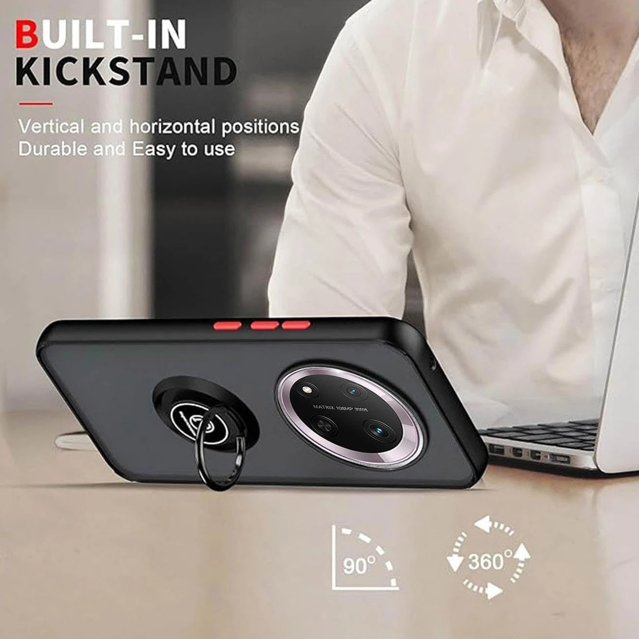 Casing Armor Matte untuk Honor Magic 7 Lite 5G Magic7 Pro X9c Cincin Penutup Dudukan Magnetik Tahan Benturan Coque Fundas