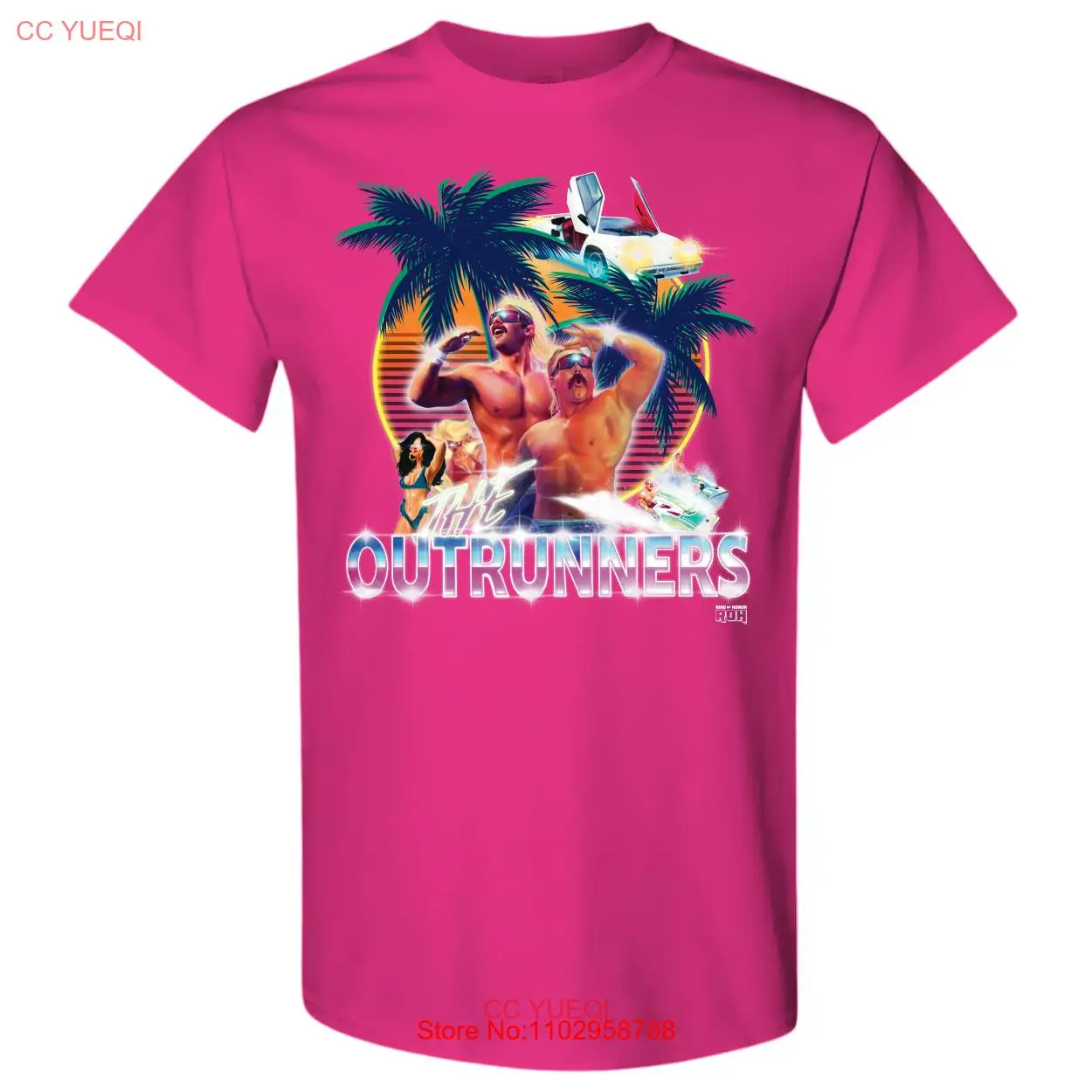 The Outrunners - Miami Muscle T-Shirt, Unisex T-Shirt, S-5Xl