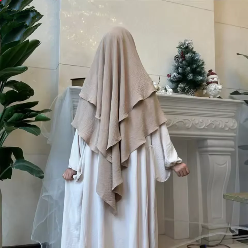 

Islamic Clothing Women Muslim Plain Long Khimar Hijab Veil Headscarf Headcover Prayer Garment Headdress Dubai Saudi Turkey Niqab