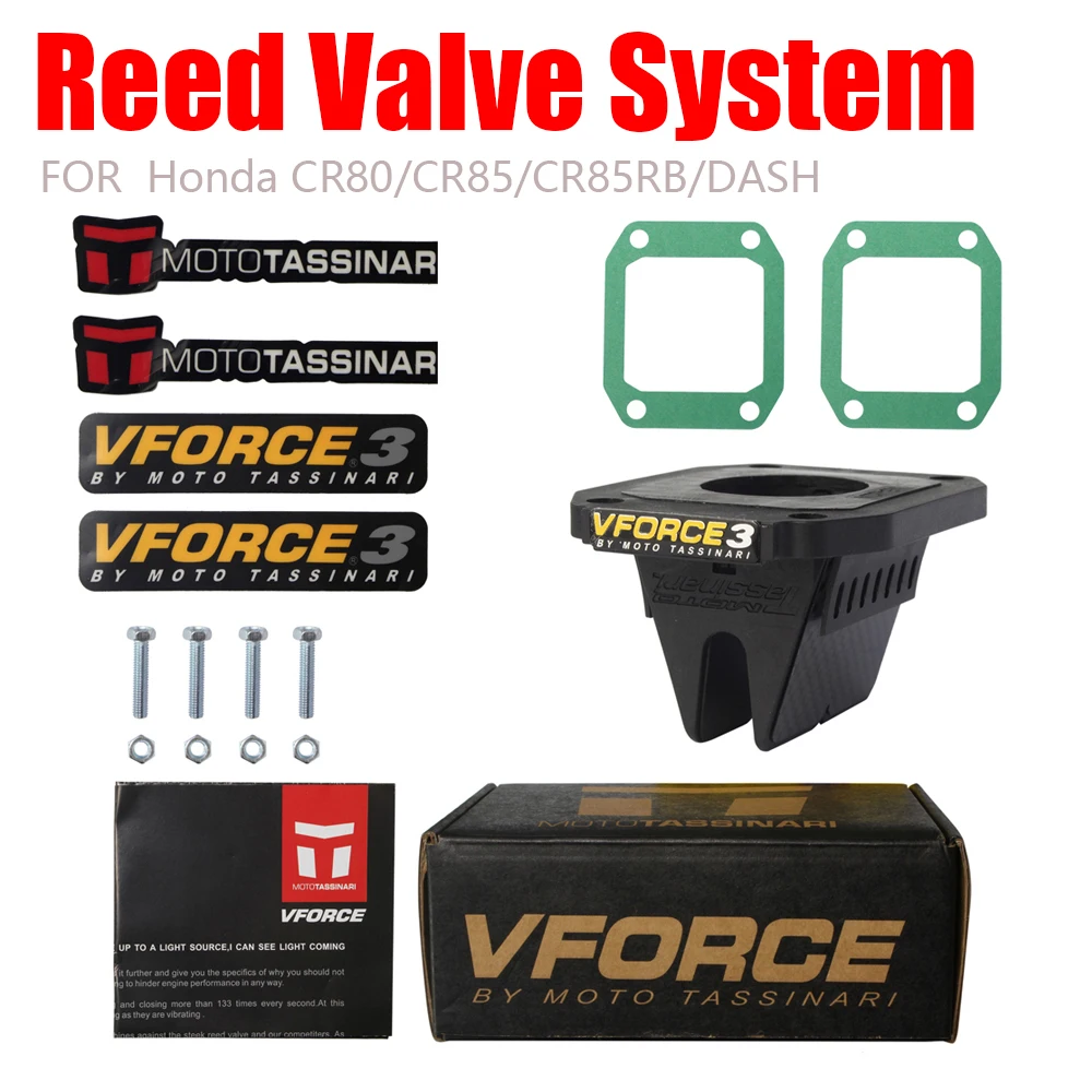 CR80 CR85 V-Force 3 Reed Valve System V381S FOR V-Force Honda CR80/CR85/CR85RB/DASH/Derbi/EBE/EBS/D50B0/Expert 03-07