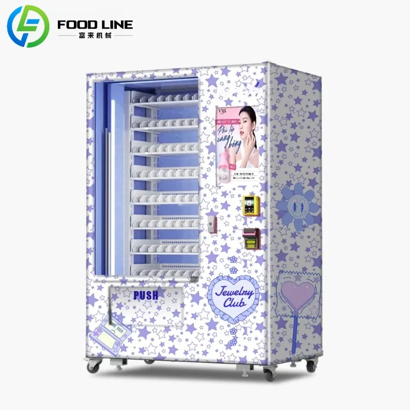 

Cheap Shopping Malls Jewelry Vending Machine With Card Reader Wholesale Open Customized Mystery Blind Box Vending Machines