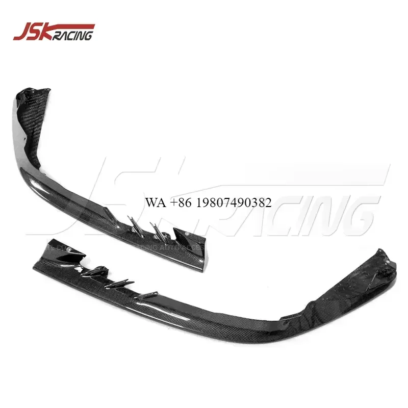 Wmwmnu Dry Carbon Fiber Front Bumper Canards Splitter for 2020 2021 SF90 Stradale OEM Style Lip Spoiler Body Kit