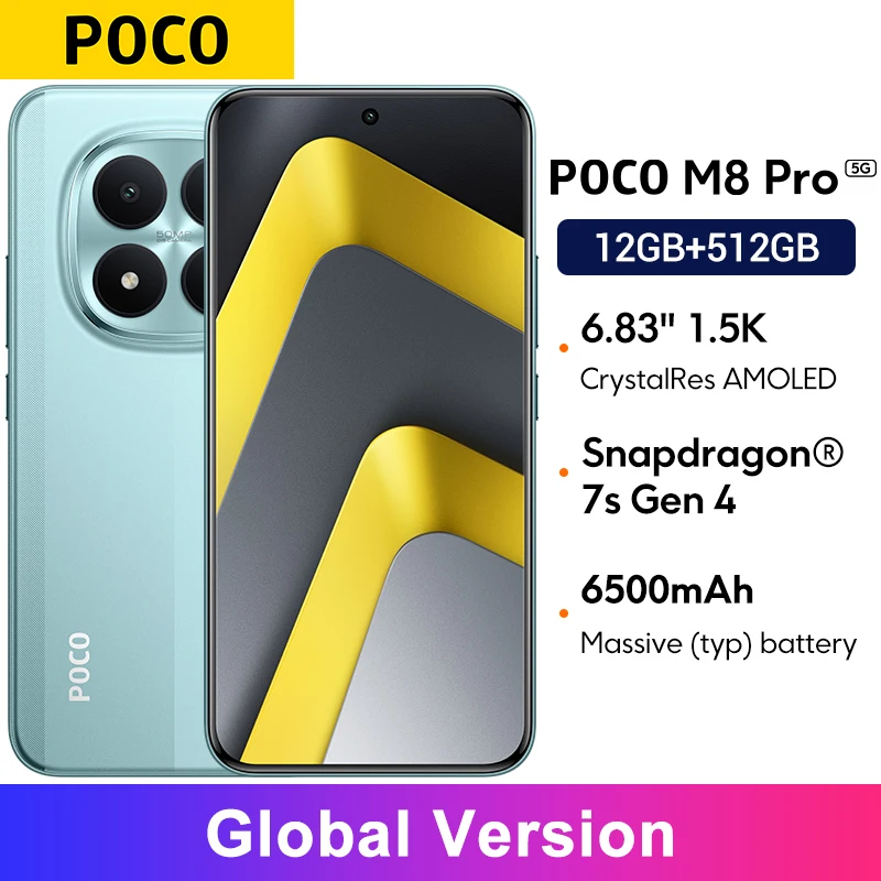 Global version POCO M8 Pro smartphones 6.83