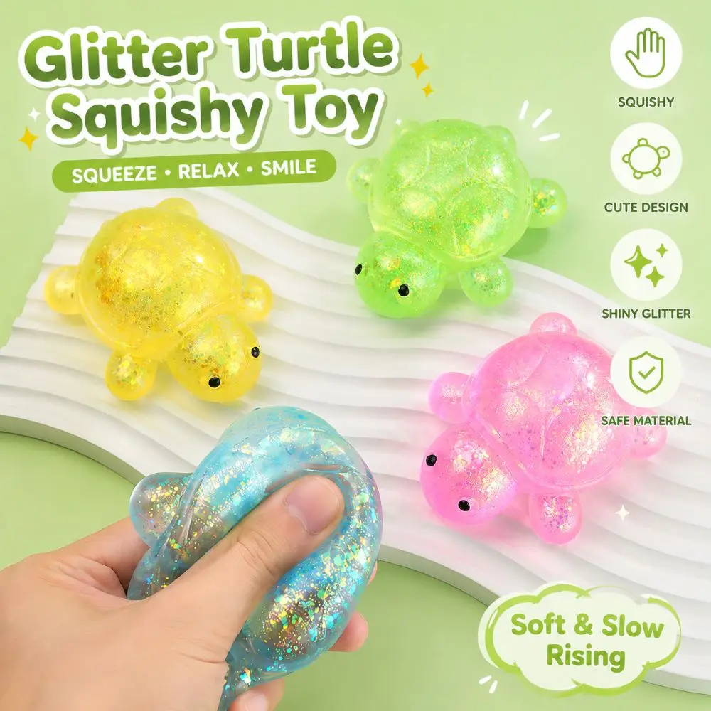 Novelty Pinch Le Turtle Squeeze Toys Soft Anxiety Relief Slow Rebound Toys Creative Sensory Fidget Gift