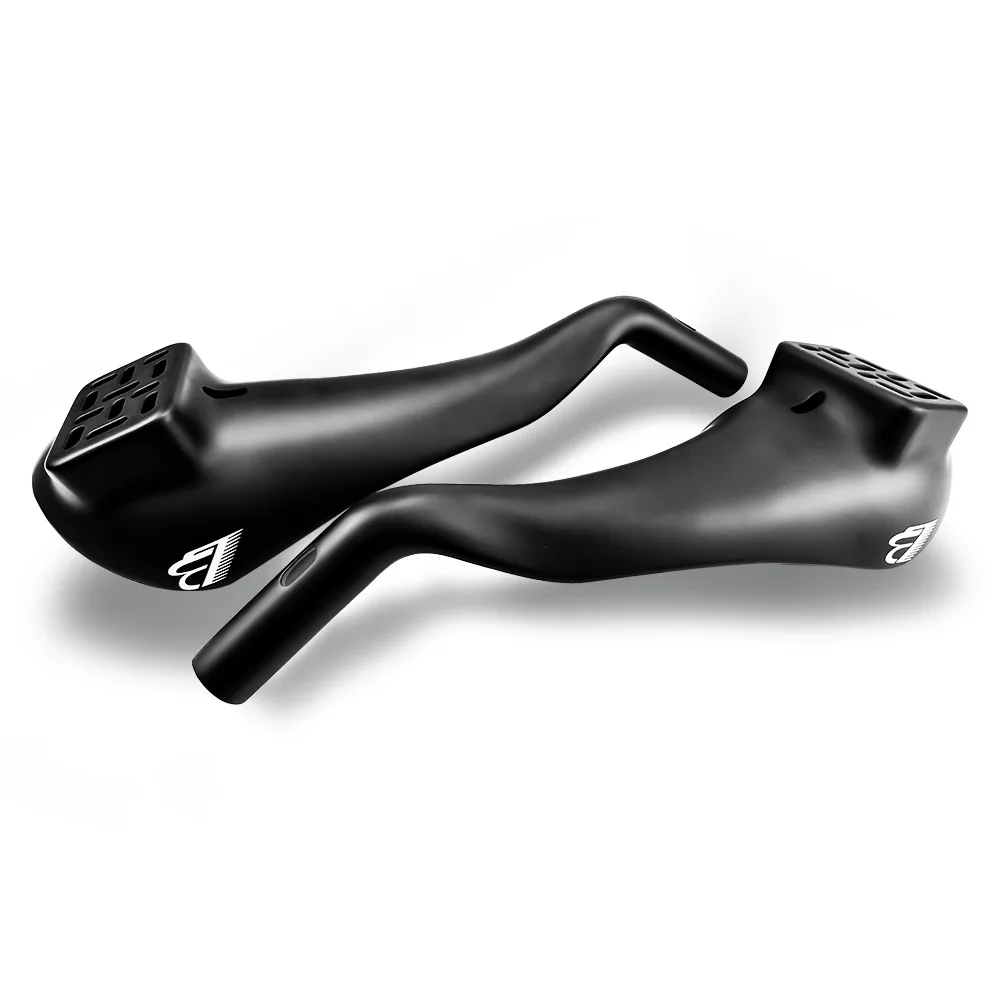 Carbonfaser-Lenkerverlängerungen mit Einstellbarer Höhe & Winkel, TT-Lenker in Schaufelform für Triathlon-Fahrräder – Detail 5