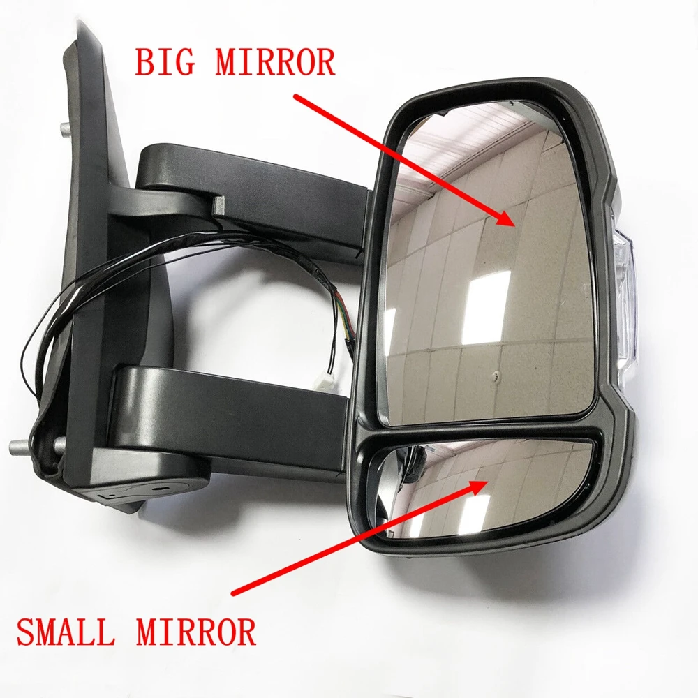 Car van mirror glass and lamp indicator blinker lens for CITROEN RELAY / FIAT DUCATO / PEUGEOT BOXER 2006 - 2019
