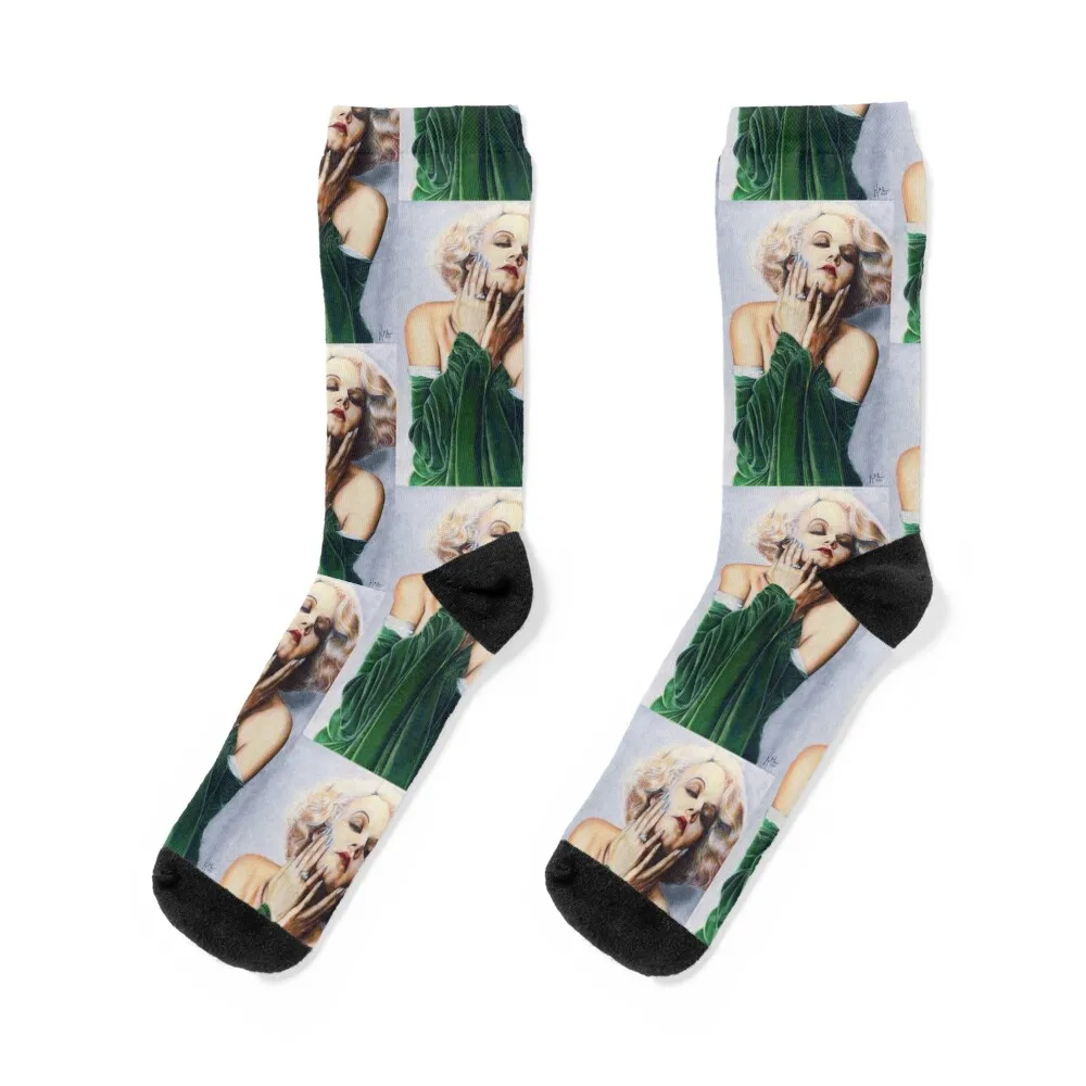 

Jean Harlow Color Pencil @ www.KeithMcDowellArtist.com Socks funny gift hockey custom Run Men Socks Luxury Brand Women's