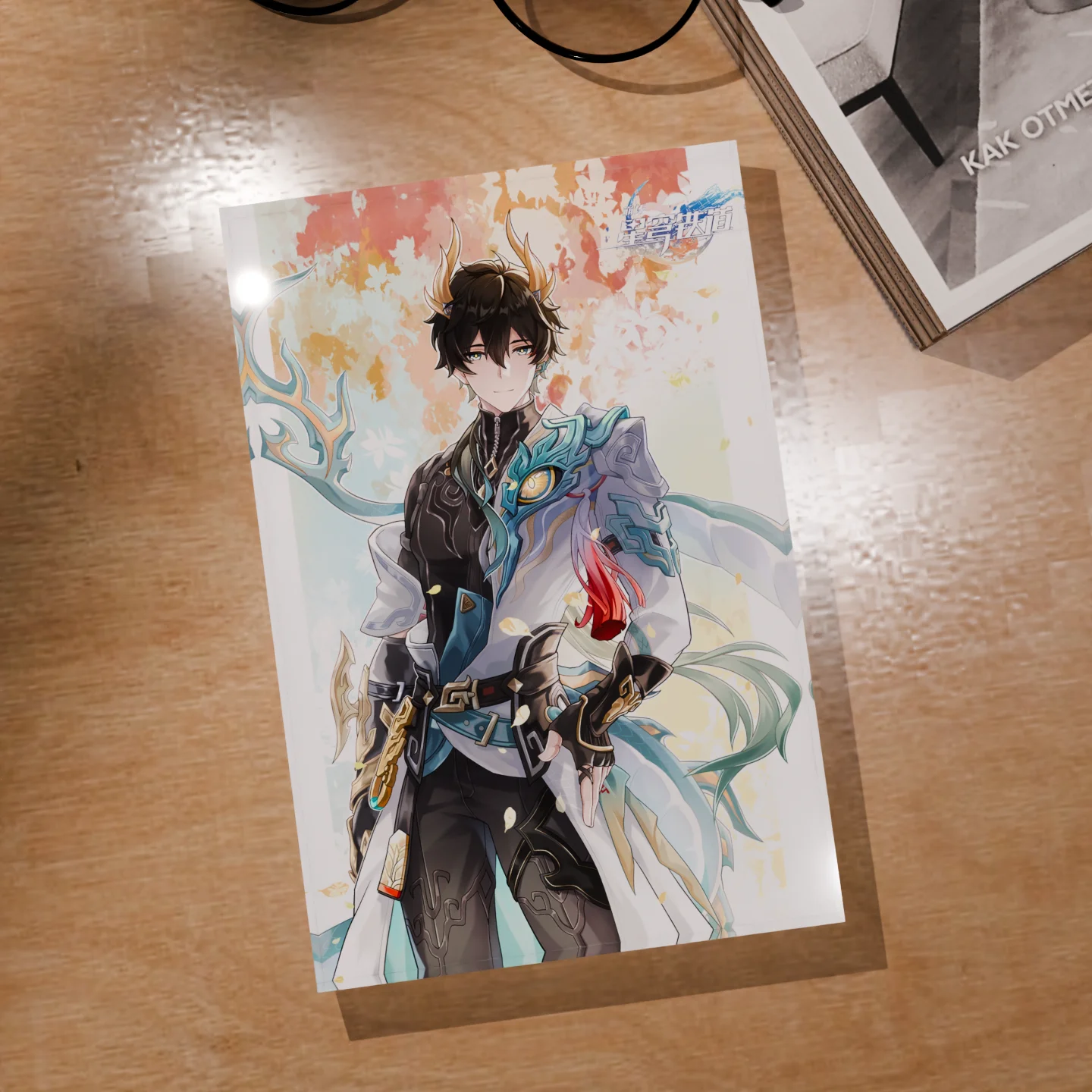 

Game Merch Honkai Star Rail HSR Dan Heng Permansor Terrae 3D Crystal Ornament Print Custom Photo Cubo Holografico Husbando Gift