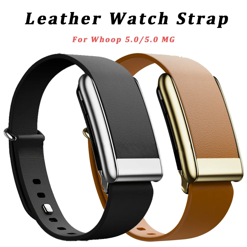 

Official Leather Luxe Tapered Band For Whoop 5.0 one+peak 5.0 MG High-end Strap Bracelet Adjustable Replacement Accessories