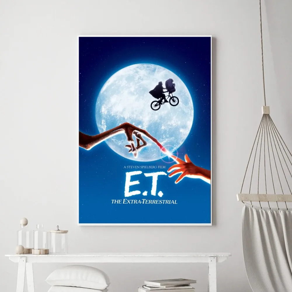 E.T. the Extra-Terrestrial Movie Prints Poster Wall Painting Bedroom Living Room Wall Bar Restaurant Sticker Small