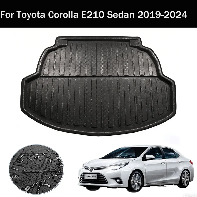 Für Toyota Corolla E210 Limousine 2019-2024 Auto Kofferraummatte Bodenbelag Teile Ablage Kofferraumteppich Zubehör