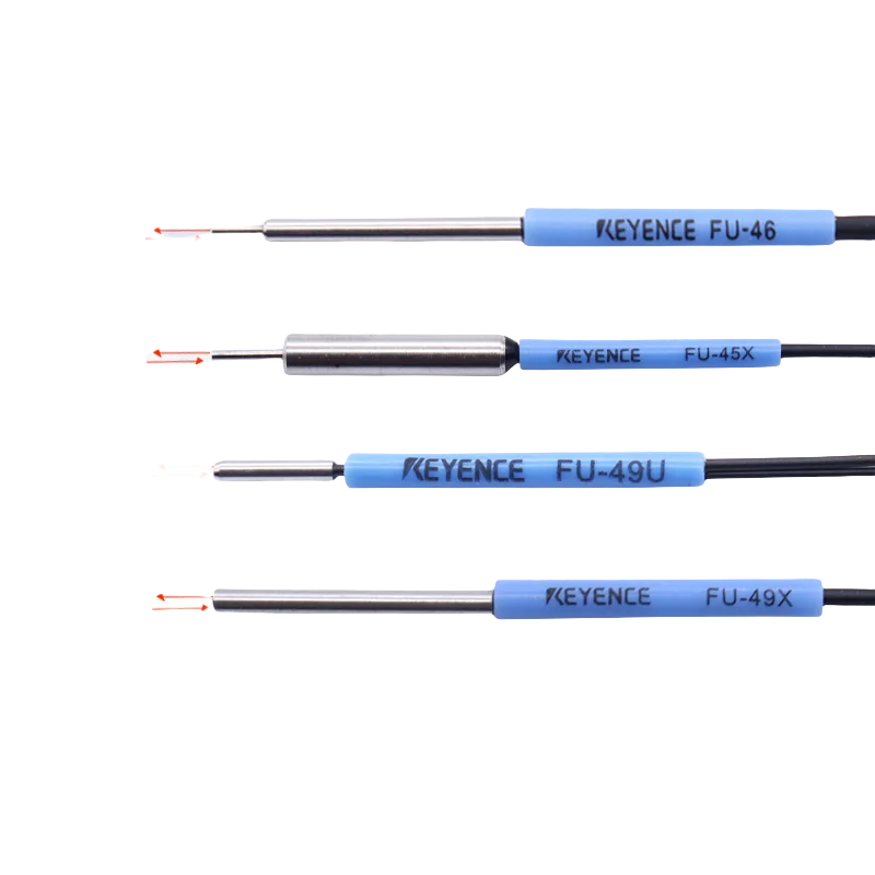 100% جديد الأصلي FU-45X FU-46 FU-49X FU-49U KEYENCE أسطواني الألياف البصرية الاستشعار