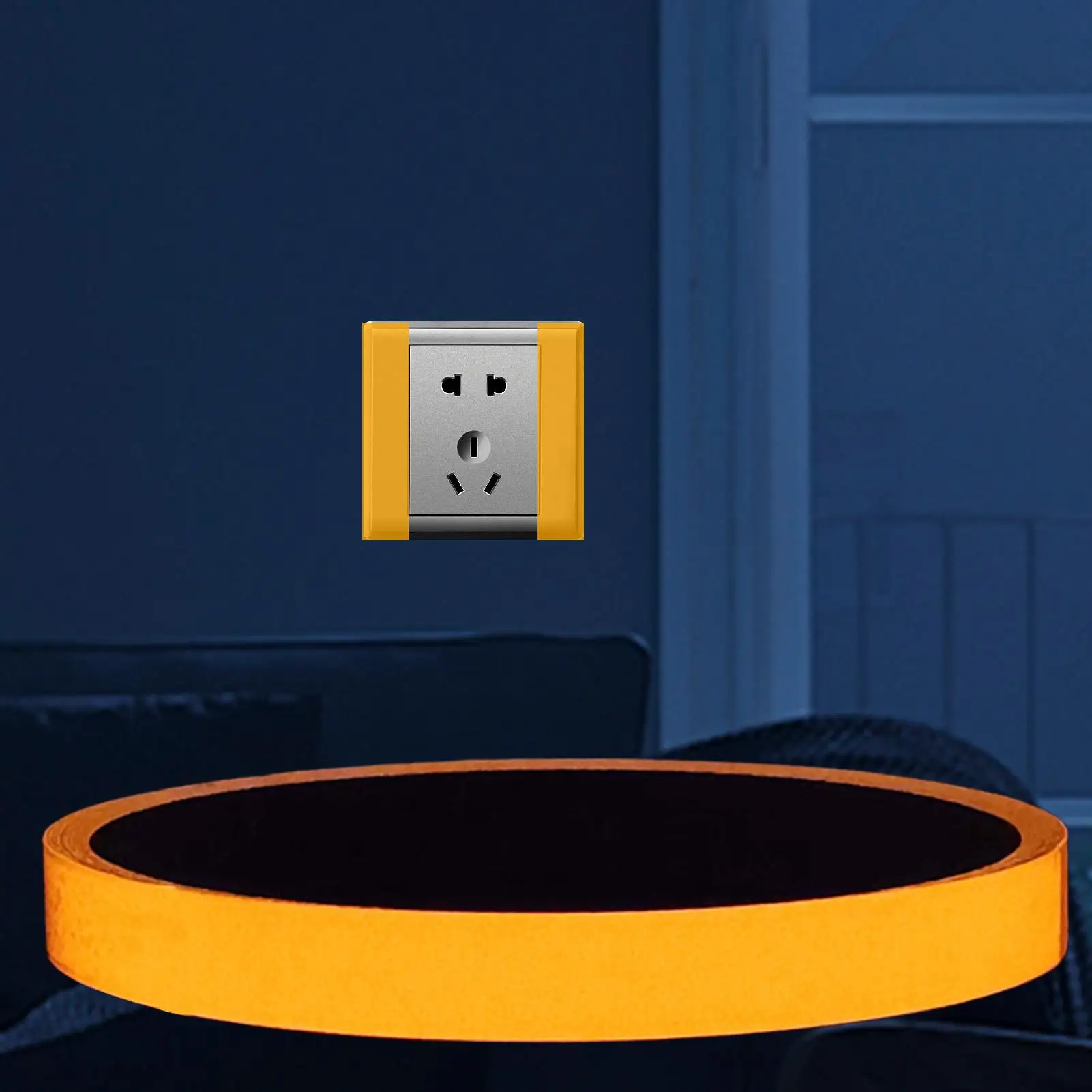 Nastro luminoso Adesivi per cartelli di uscita Fluorescente che si illumina al buio Passaggi per pavimenti di sicurezza Scale Nastro adesivo per palcoscenici a parete per scarsa illuminazione