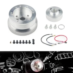 6 & 5 Hole Car Automobile Steering Wheel Hub Adapter Polished Short Hub Connector Car Accessories For BUICK CADILLAC JEEP