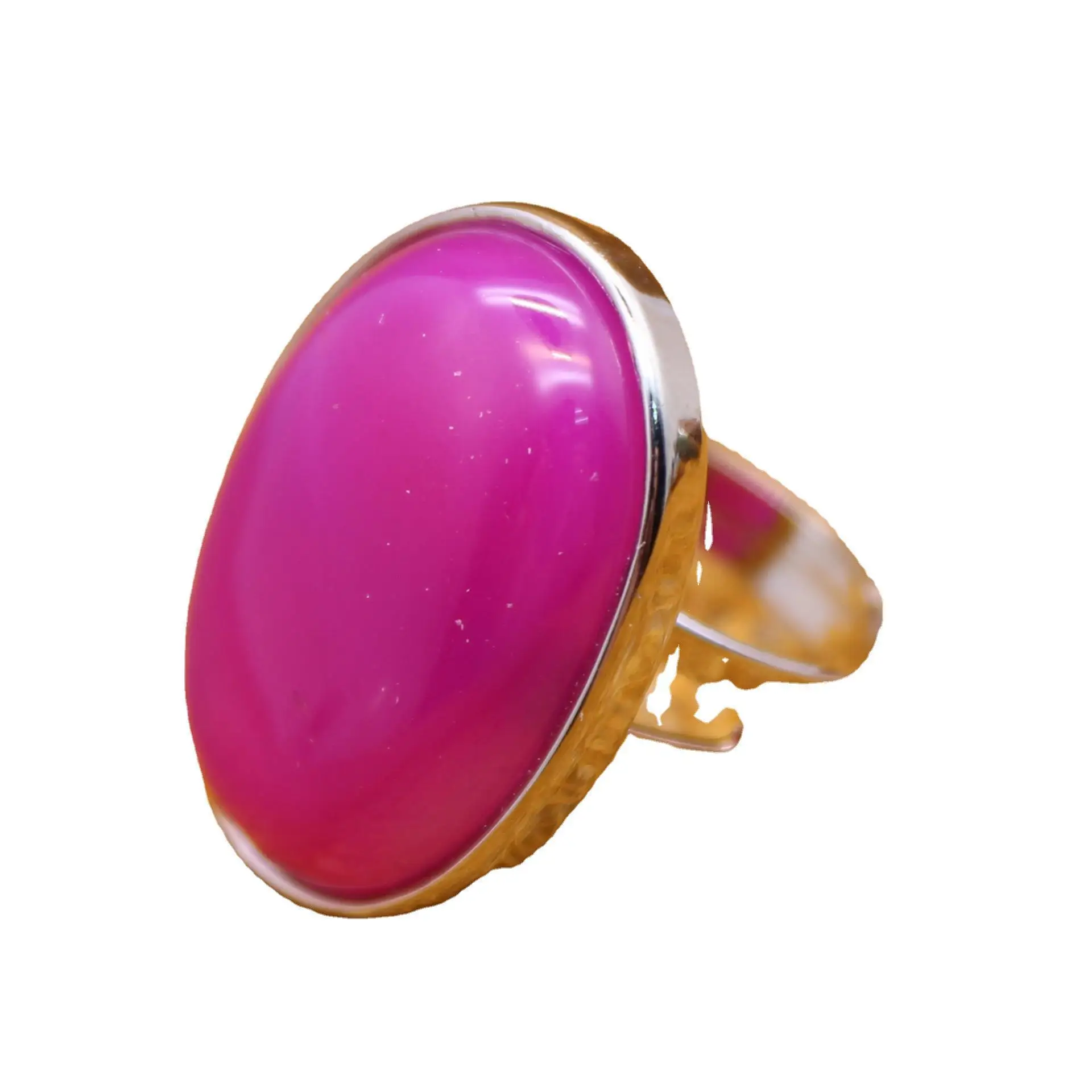 Anello da dito in pietra preziosa naturale Reiki per uomo donna quarzo rosa occhio di tigre lapislazzuli nero ossidiana anello da festa gioielli