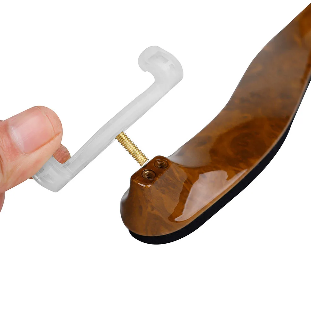 

2pcs Violin Shoulder Rest 3/4 4/4 Adjustable Comfortable Support With Dense Padding Non-Slip Pad For Students Professionals