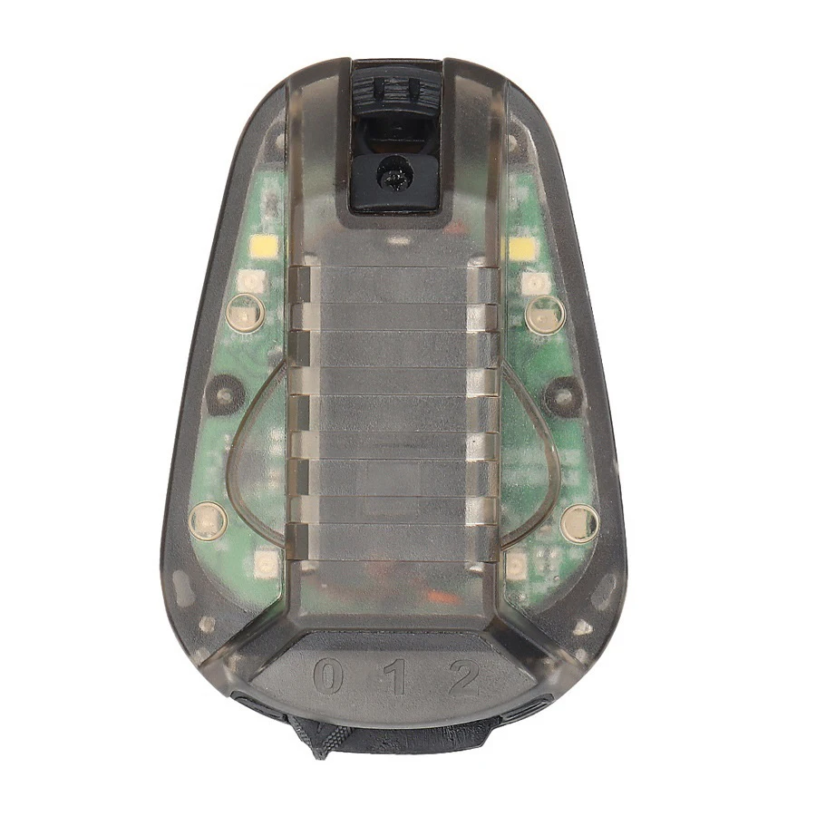DT1268/Helmet Survival Beacon Light Helmet Strobe Light Survival Safety IR Flashlight Waterproof Signal Light with Magic Tape D