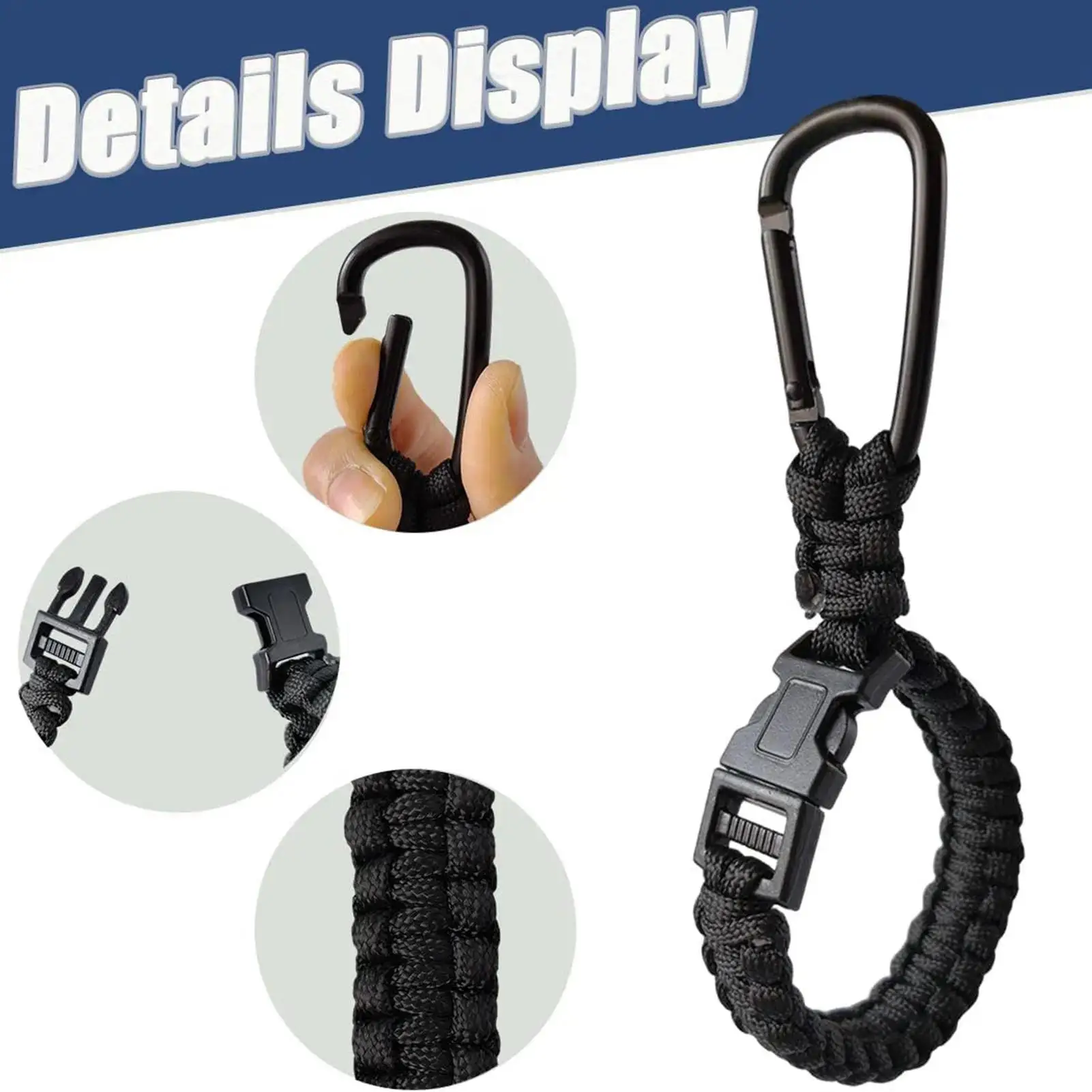 2pcs Baseball Softball Glove Holder Portable Woven Rope Hanger Hook for Backpack Fence Field Training Storage