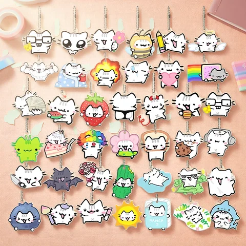 Funny Cat Character Keychain Student Gift Bag Women's Bag Cute Things Gift For Best Friends Wholesale Gifts Kitty
