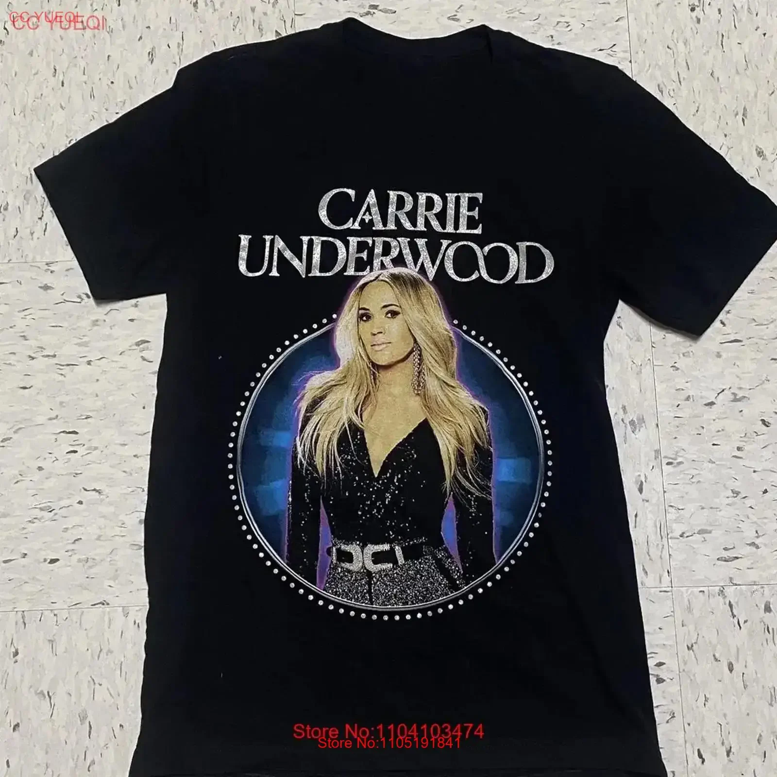 VTG Carrie Underwood Tour black T shirt S to 45XL 1F1049 vintage Washed graphic Comfortable Versatile Casual fashion