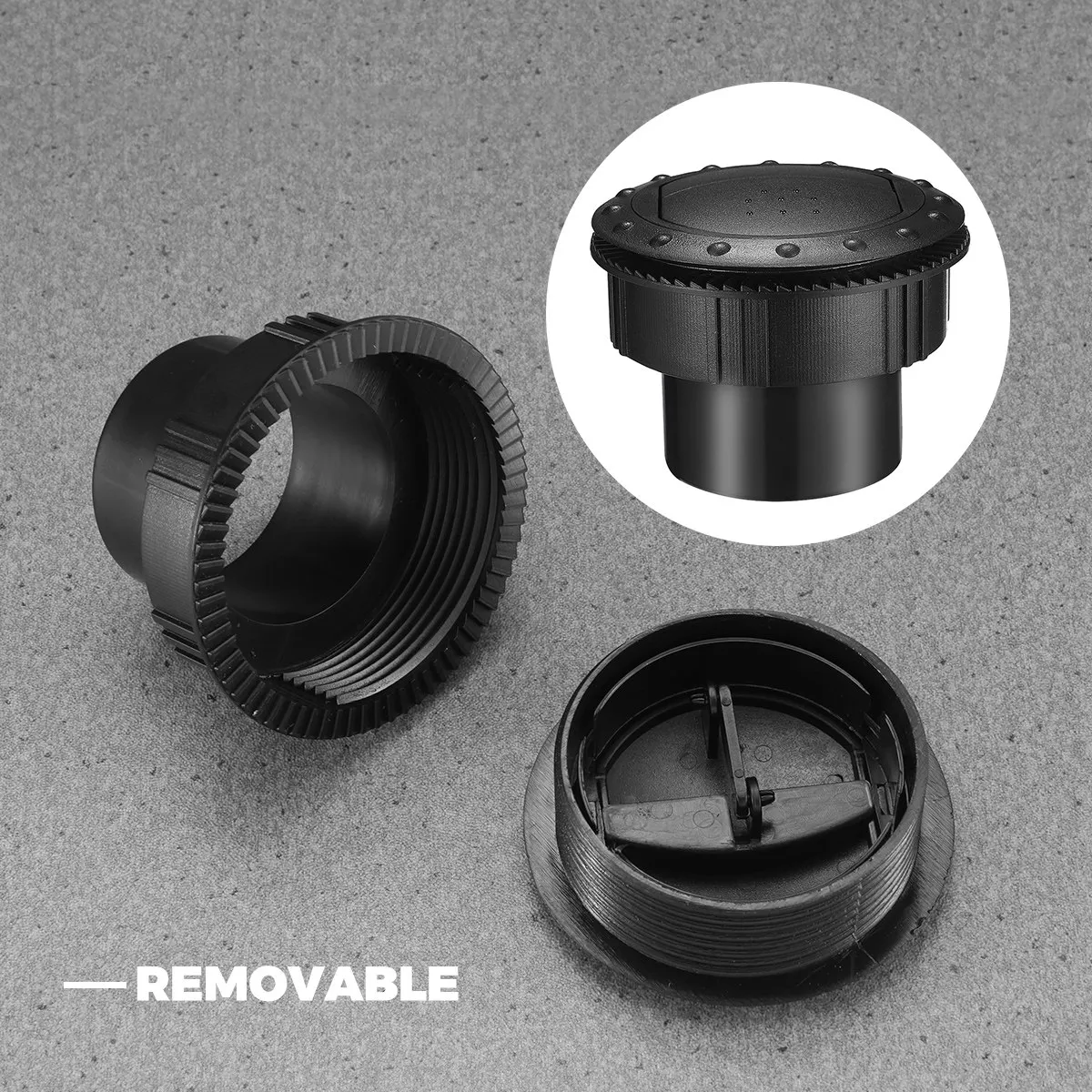 

60Mm Universal Rotating Car Air Conditioning Outlet for Rv Bathroom Office Room Ventilation Wall Ceiling Mount Adjustable Air