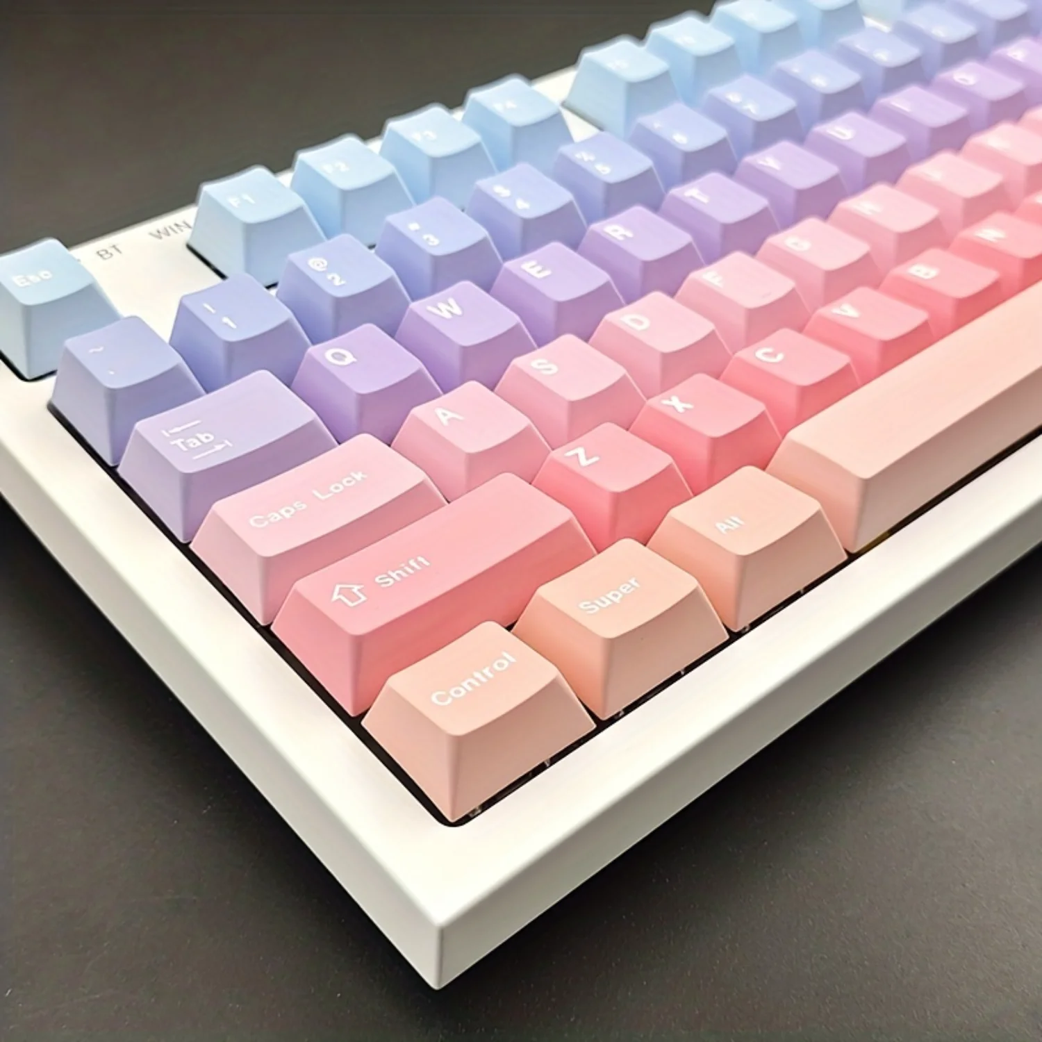 

138 Keys PBT Cherry Keycaps Line Cloud Small Complete Set for 61/64/68/87/96/980/104/108 6.25U Mechanical Keyboards