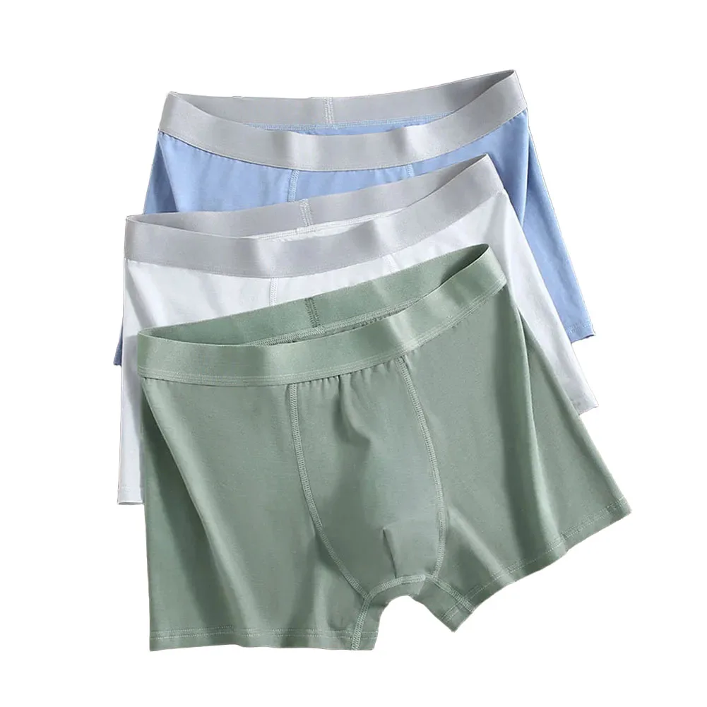 

For Comfortable Wear Cotton Boxers Breathable Home Underpants Mens Breathable Trunks Classic Style Comfort Fit
