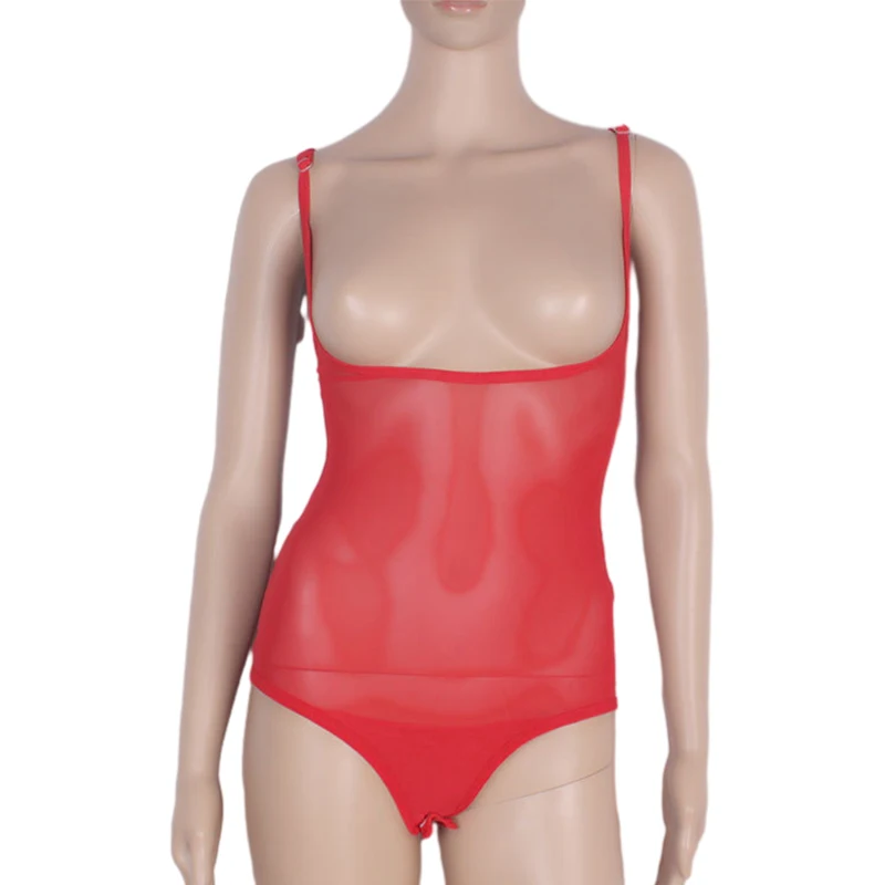 New Belly Dance Top Women's Sheer Mesh Bodysuit Halter Bottom Bodice Top Training Vest One Piece Sleeveless Open Chest Jumpsuit