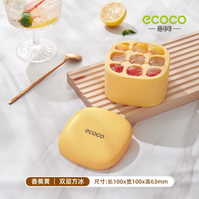 

Summer Stackable Silicone Ice Mold With Detachable Lid For Easy Release Suitable For Cocktail Refrigerators Kitchen Tools