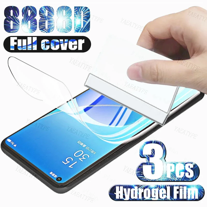 3Pcs Screen Protector Hydrogel Film For Huawei Mate 60 Pro Emjoy P60 Pro  Mate X3 Enjoy 60 P60 Art Nova10 Youth Edition 